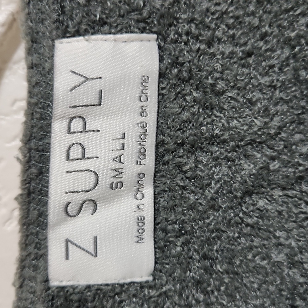Z SUPPLY FEATHER KNIT CARDIGAN GREEN OPEN CARDIGAN POCKETS Size SMALL - Picture 6 of 9